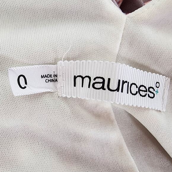 Maurices Dress Womens 0/0X Pink Purple Floral Halter Maxi Blouson Elastic Waist - Picture 5 of 11